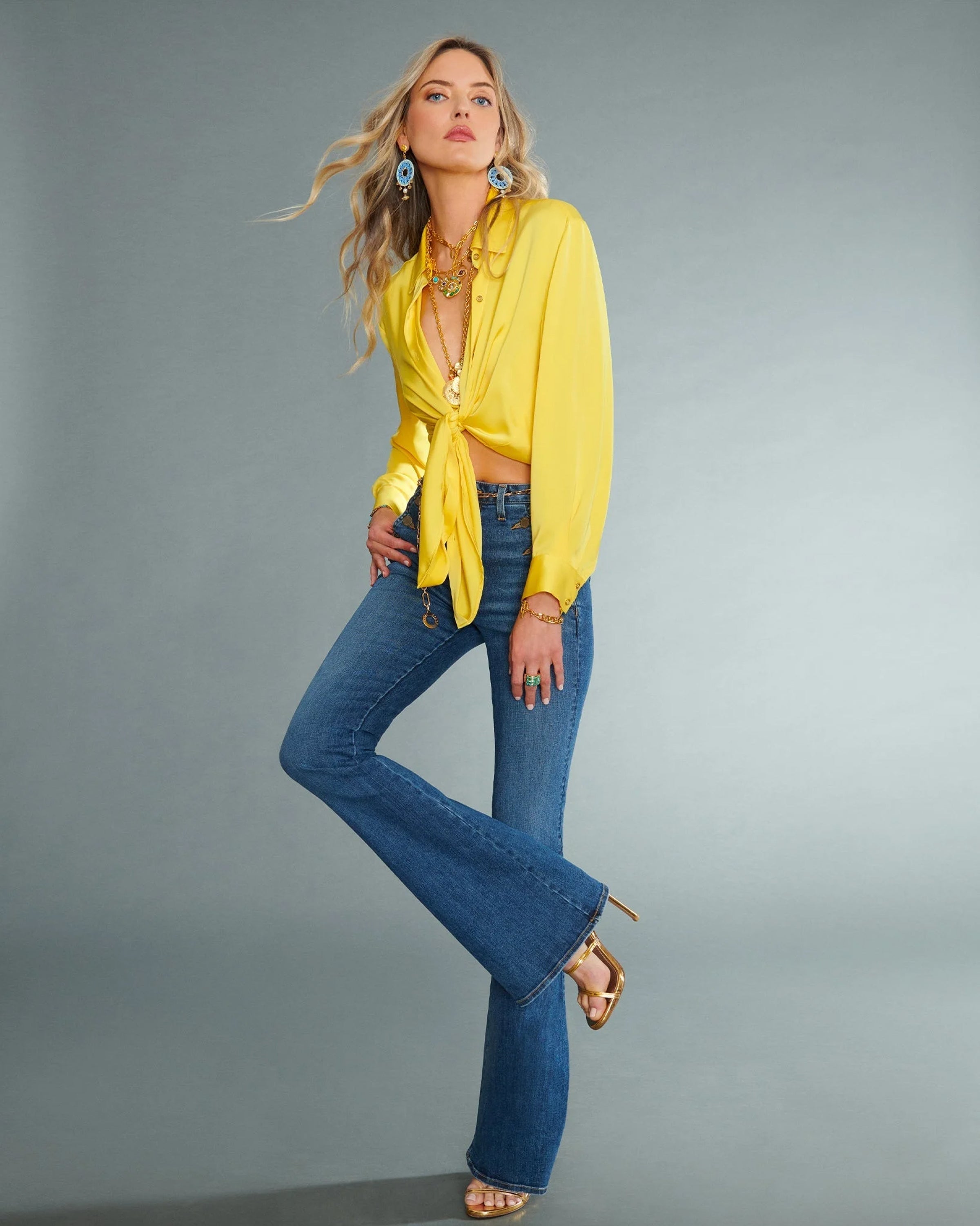 Helena High-Rise Flare Jean