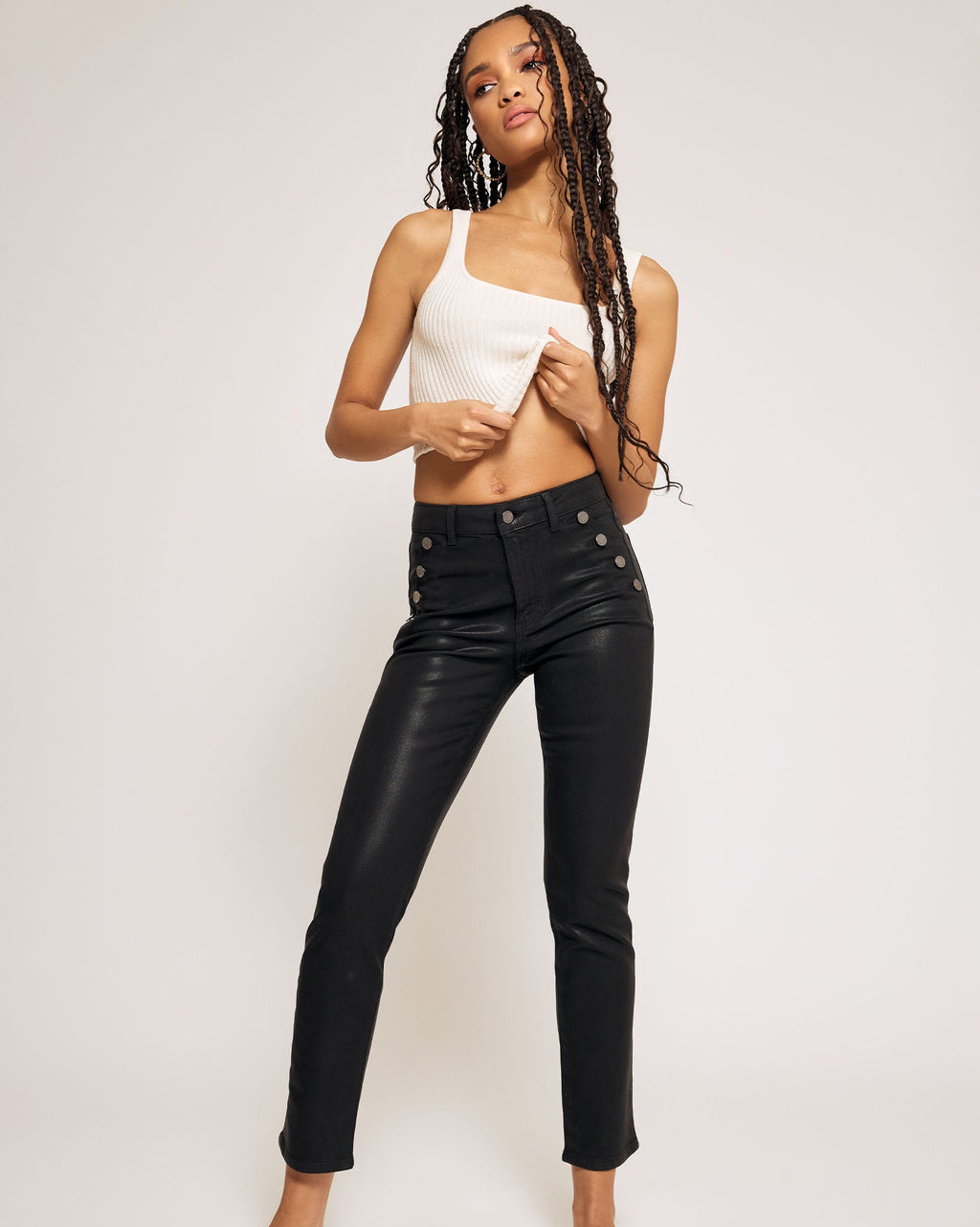 Helena Coated High-Rise Skinny Jean