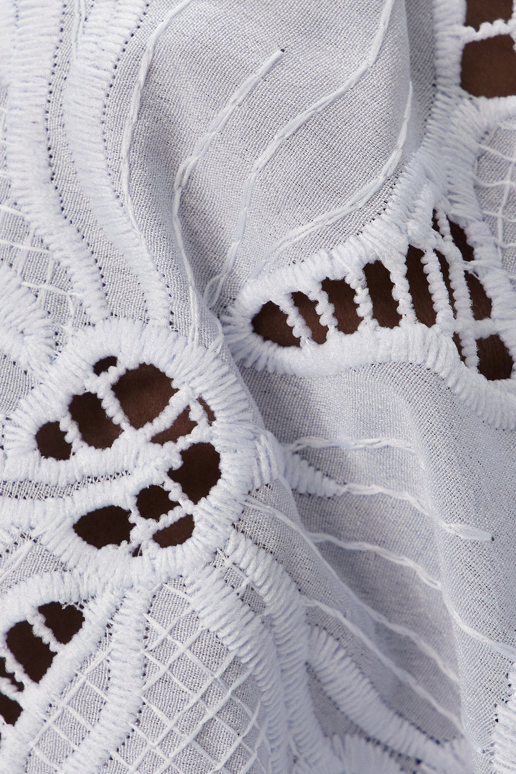 Carmela Embroidered Cutout Skirt Set