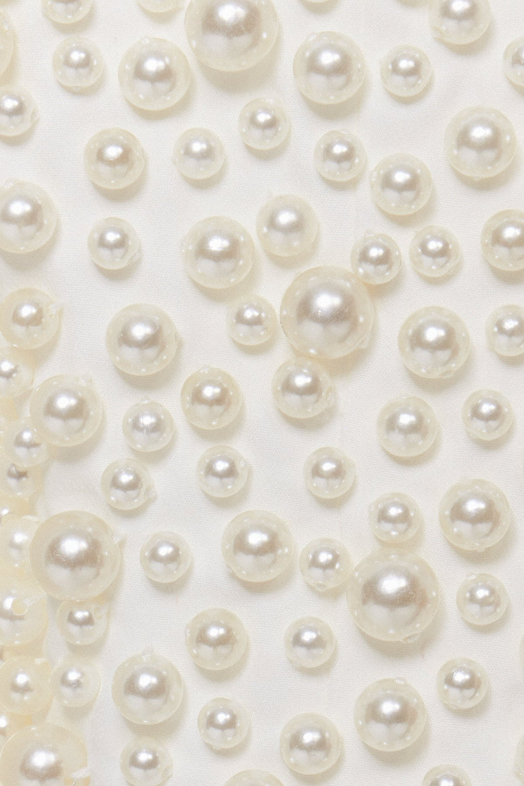 Faisal Plunge Asymmetric Pearl Skirt Set