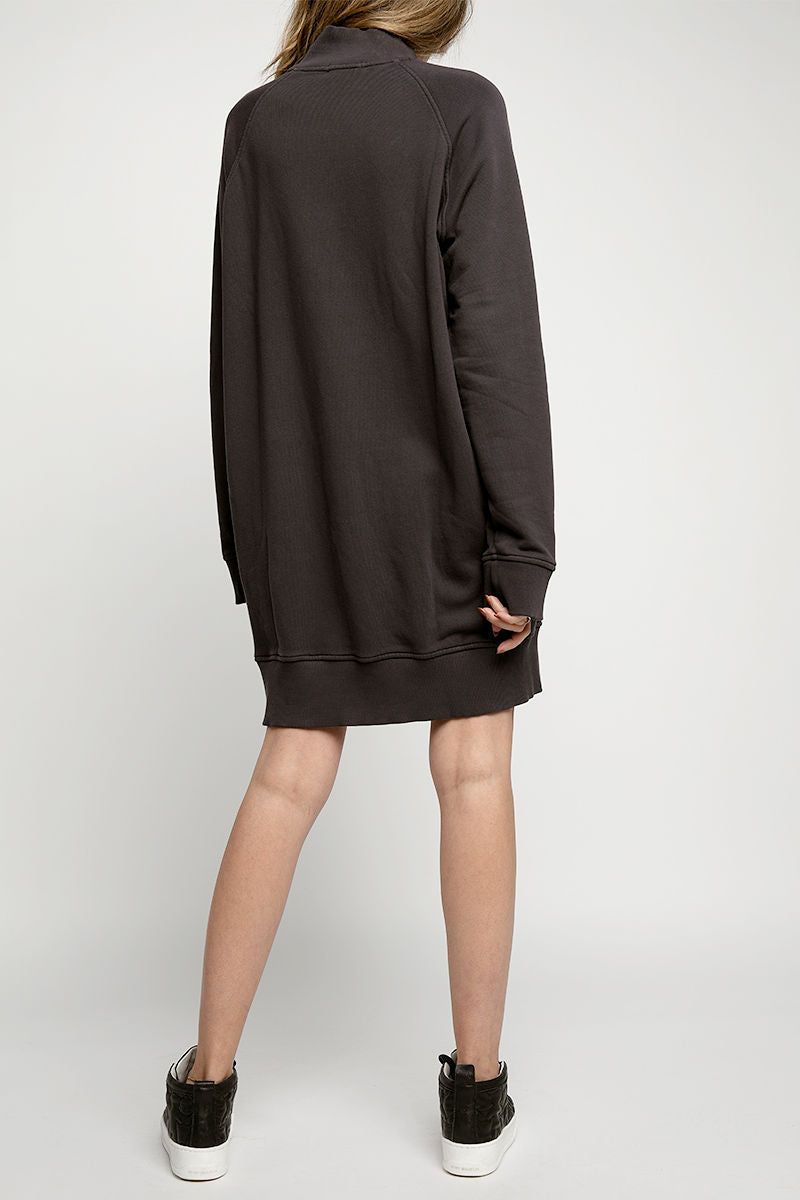 Mock Neck Dress in Dusk