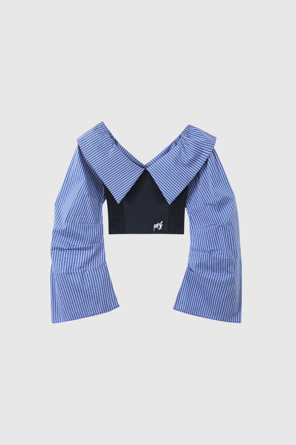 Arden Grid Off Shoulder Pants Set