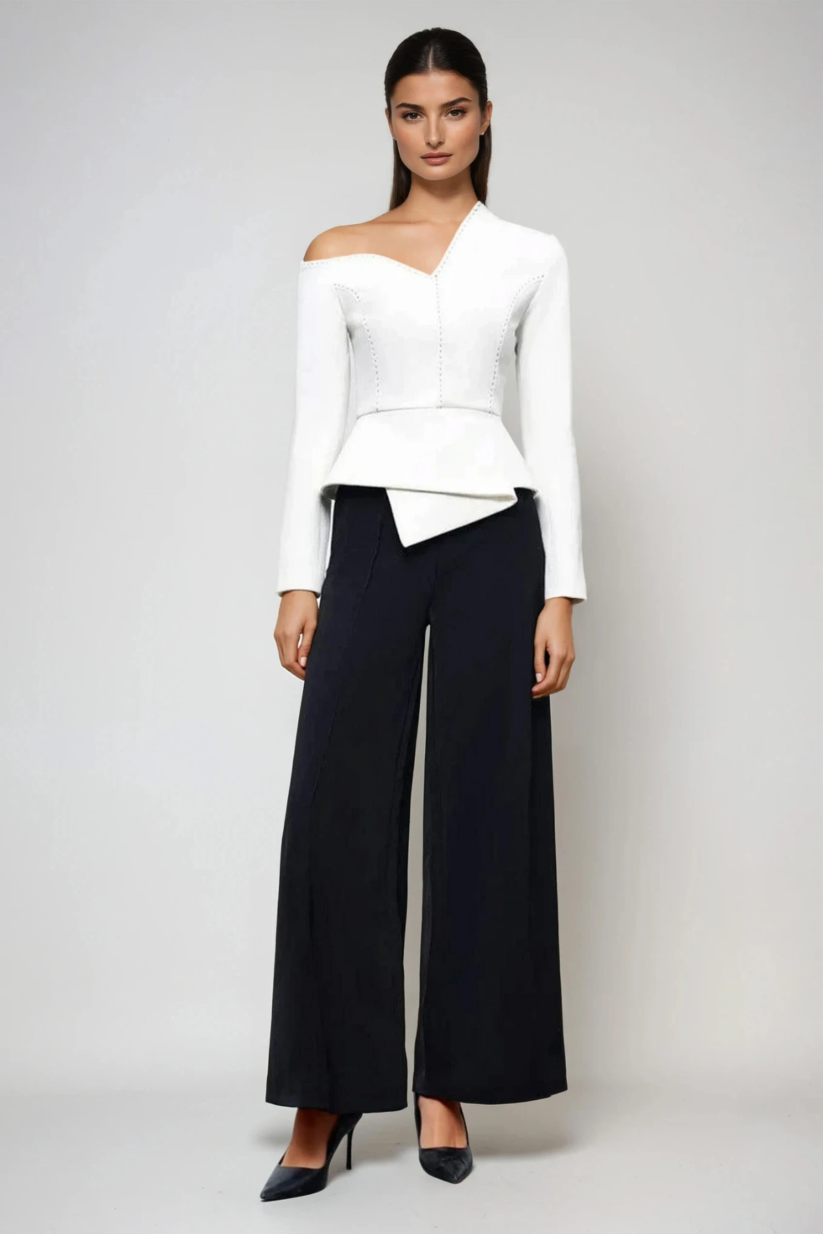Barrett Asymmetric Long Sleeve Pants Set