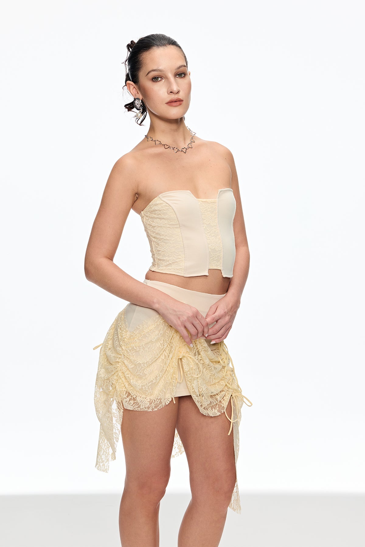 Batu Strapless Corset Skirt Set