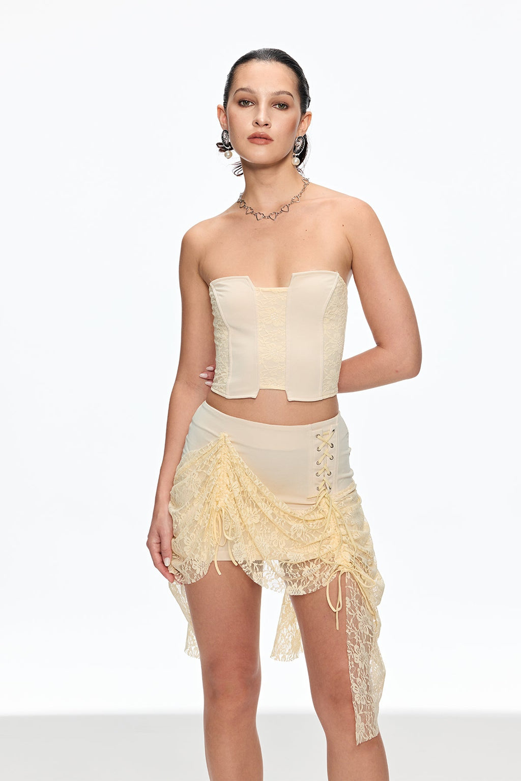 Batu Strapless Corset Skirt Set