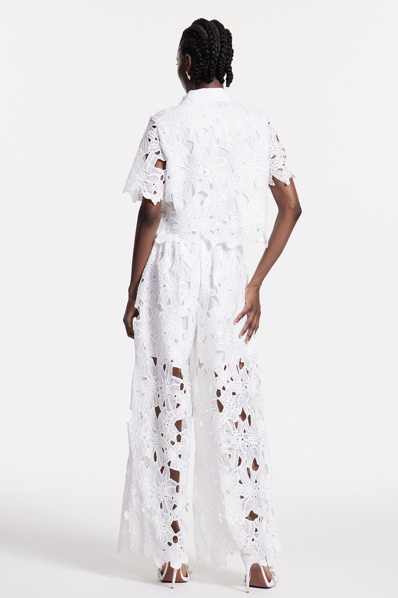 Chita Flower Cutout Pants Set