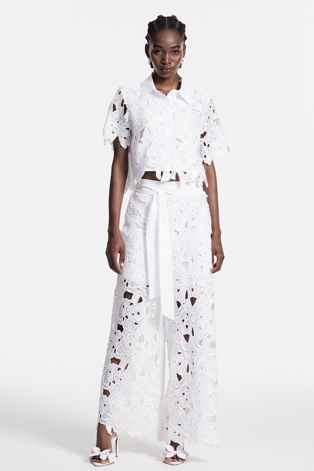 Chita Flower Cutout Pants Set