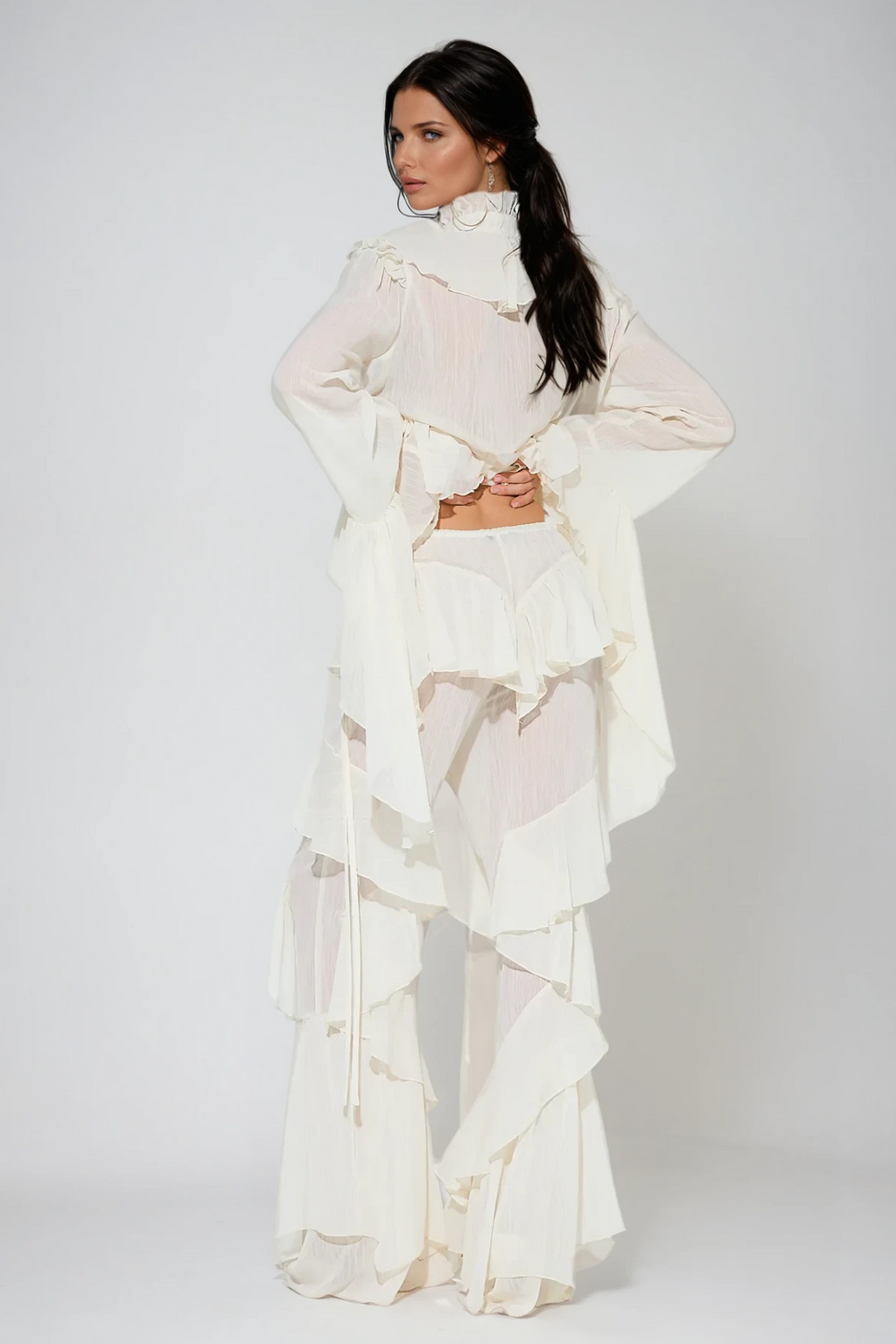 Cirila Ruffle Pants Set