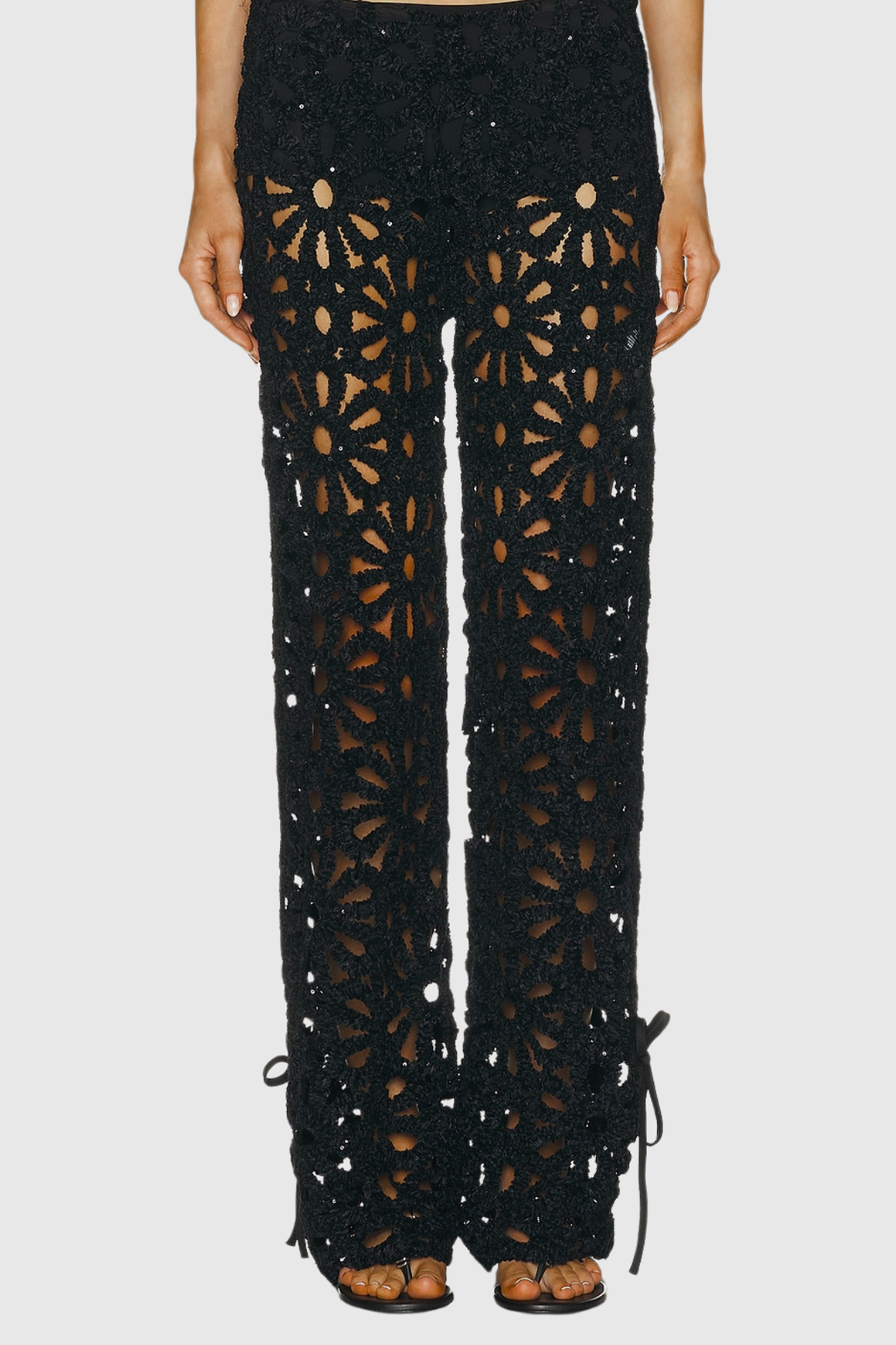 Clarette Floral Cutout Pants Set