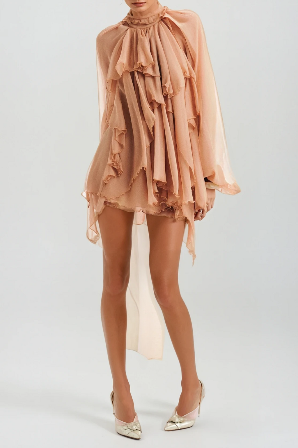 Danuta Long Sleeve Ruffle Pants Set