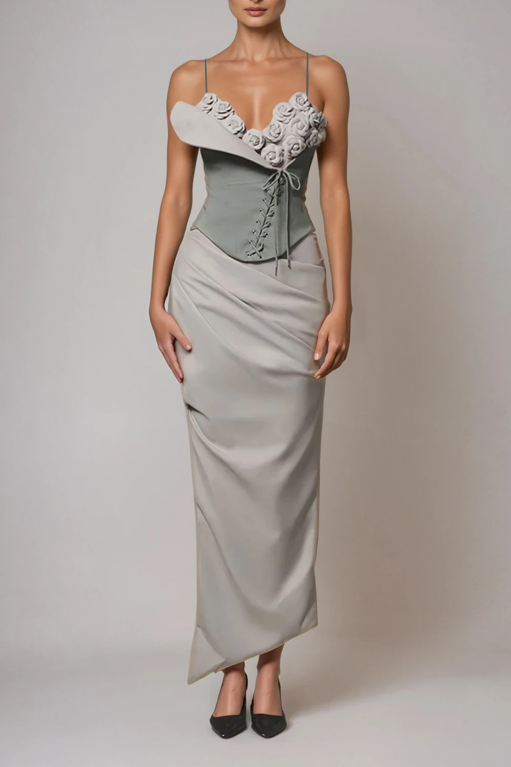 Deidre Flower Bodycon Skirt Set