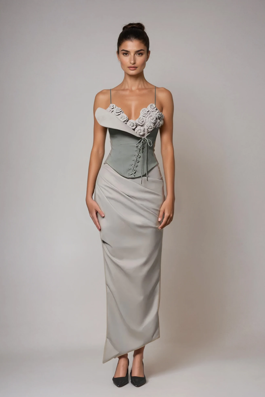 Deidre Flower Bodycon Skirt Set