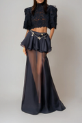 Diana Deconstruct Crop Lace Skirt Set