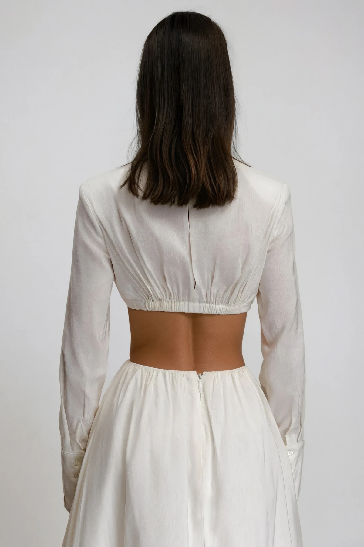 Diklah Long Sleeve Crop Skirt Set