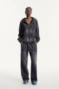 Efnan Crystal Hooded Pants Set