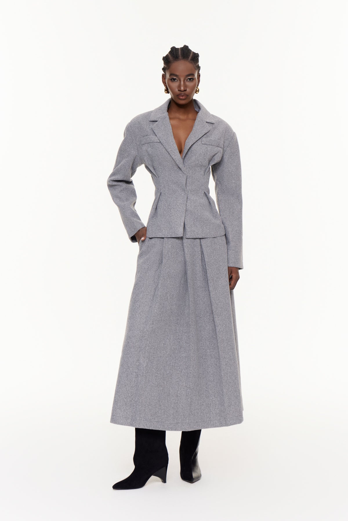 Egil Ruch Pleated Skirt Set