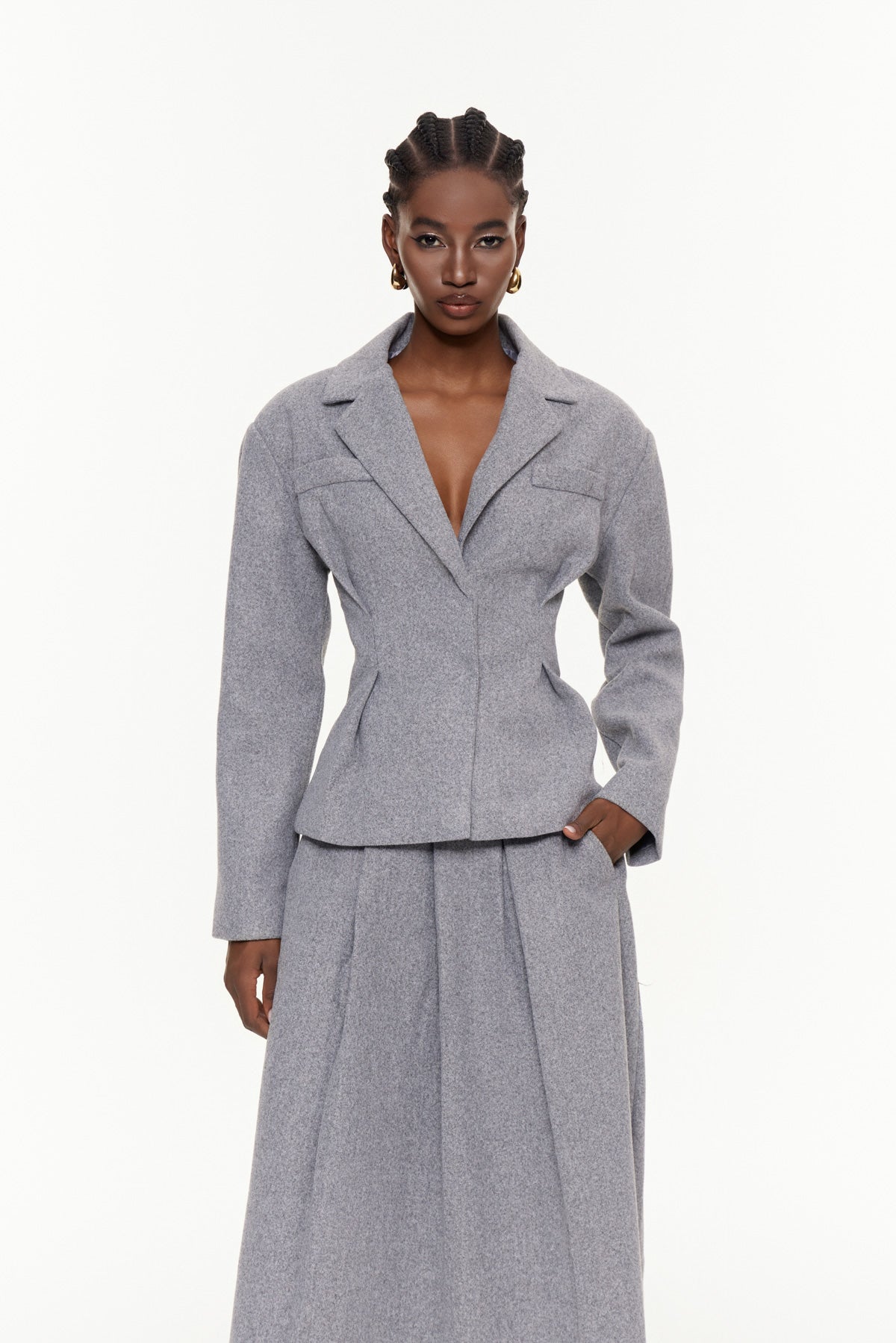 Egil Ruch Pleated Skirt Set