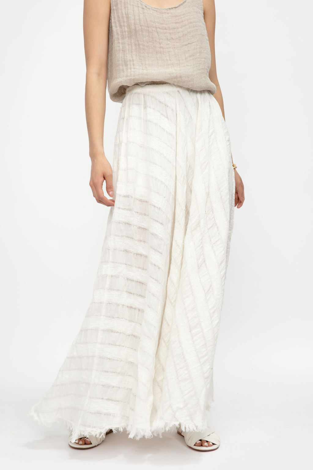 Tammorra Talea Linen Skirt in Latte