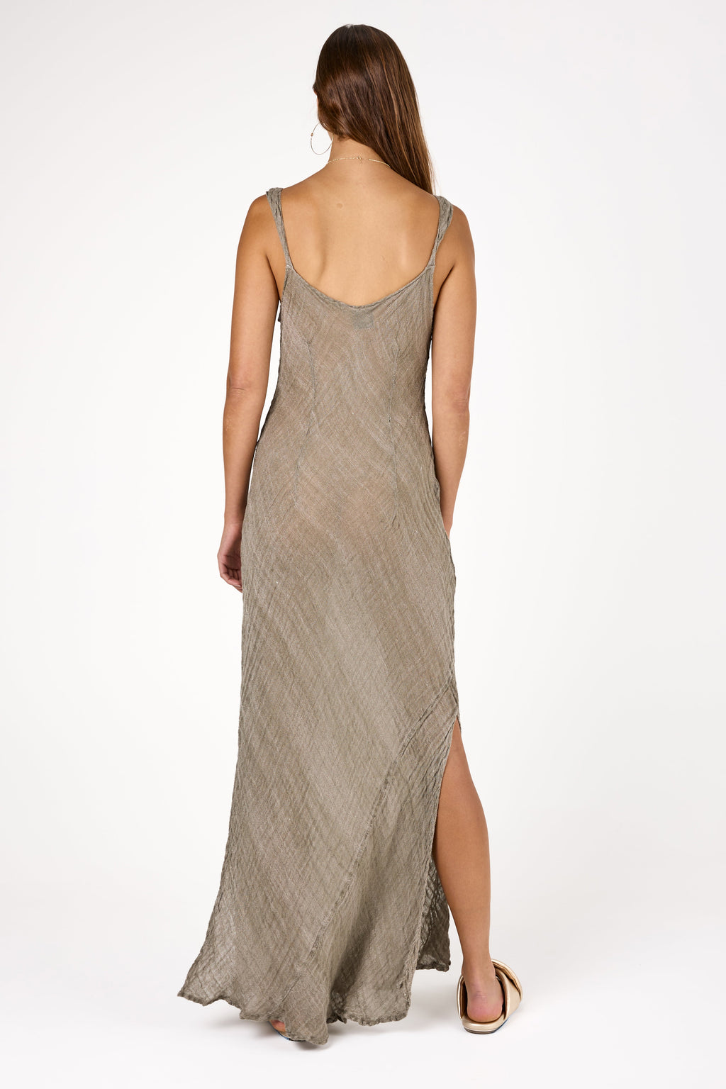 Garza Origano Vestito Maxi Zagara in Roccia