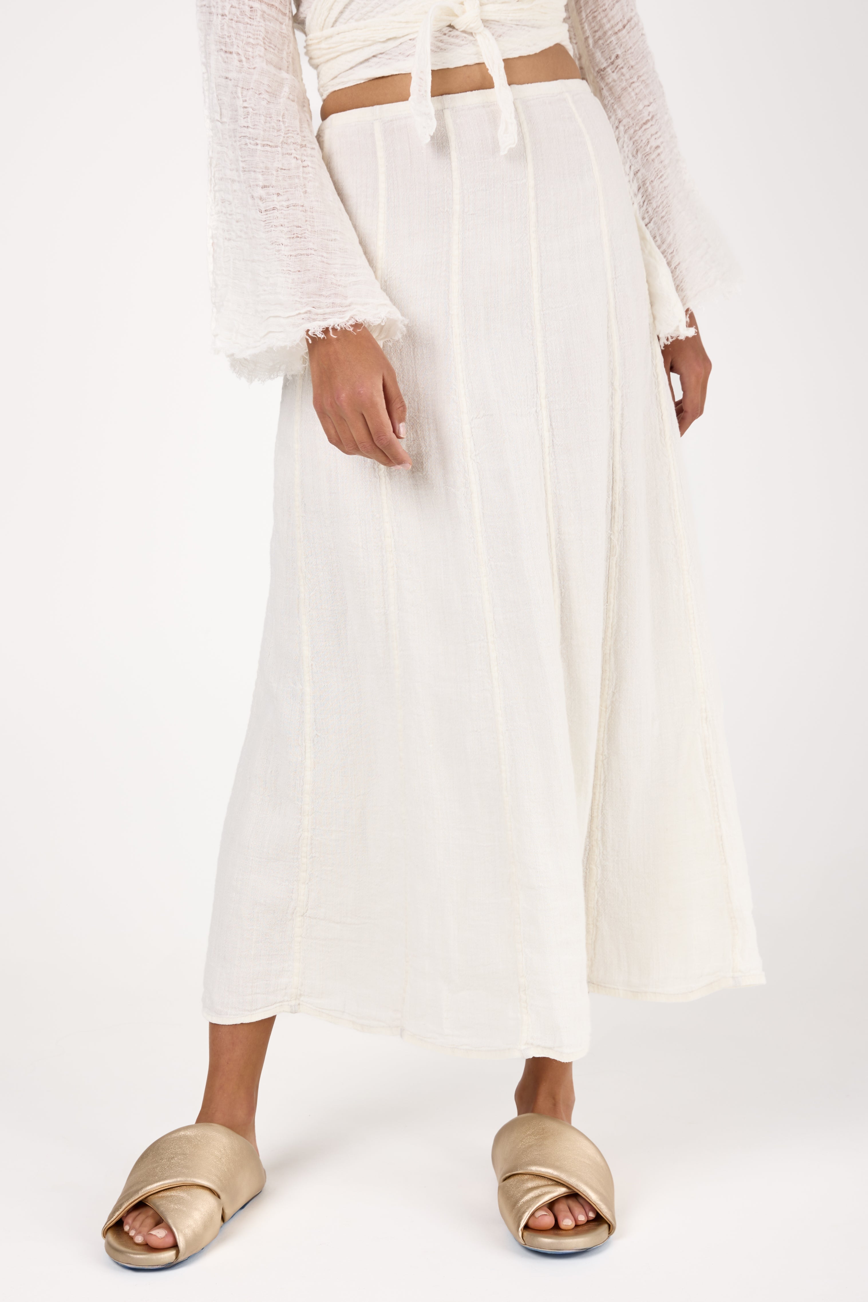 Assisi Pesante Gonna Mirtillo in Latte