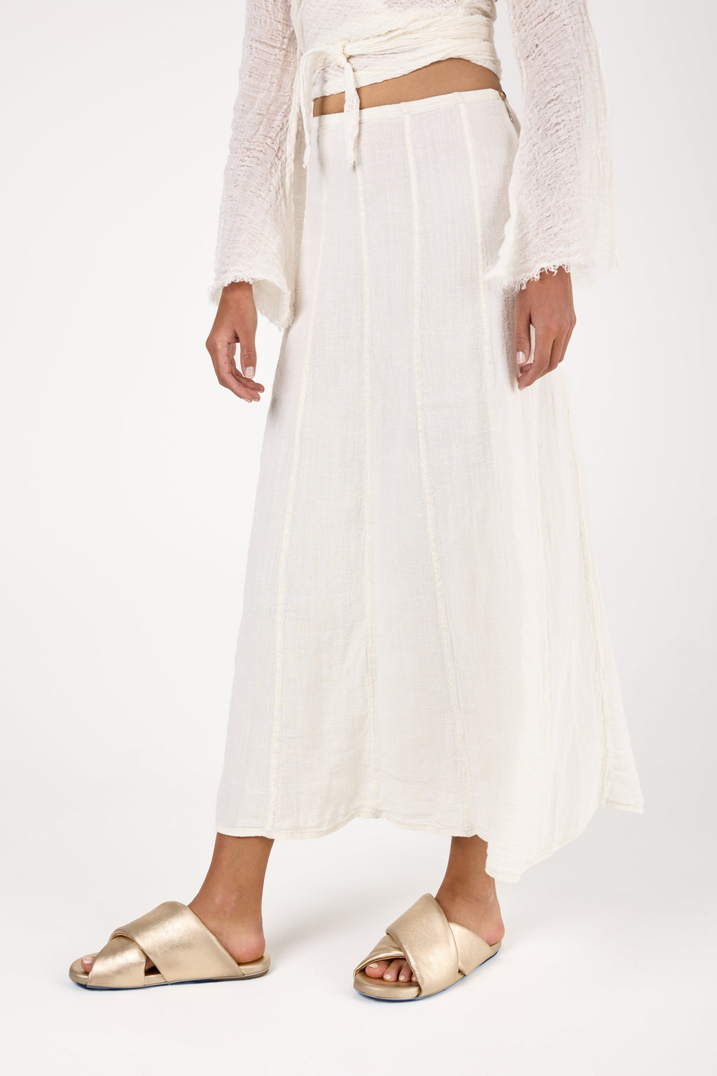 Assisi Pesante Gonna Mirtillo in Latte