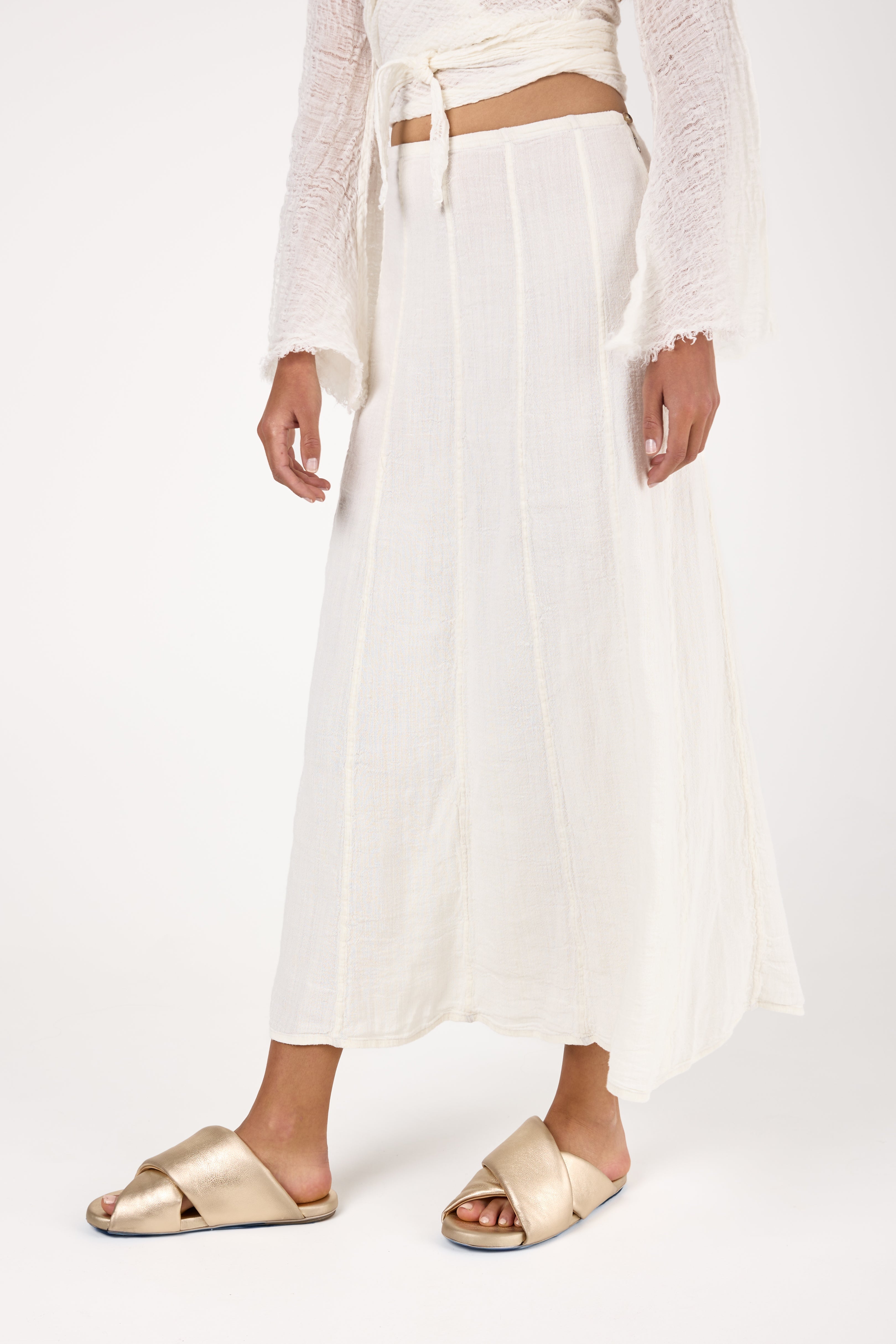 Assisi Pesante Gonna Mirtillo in Latte