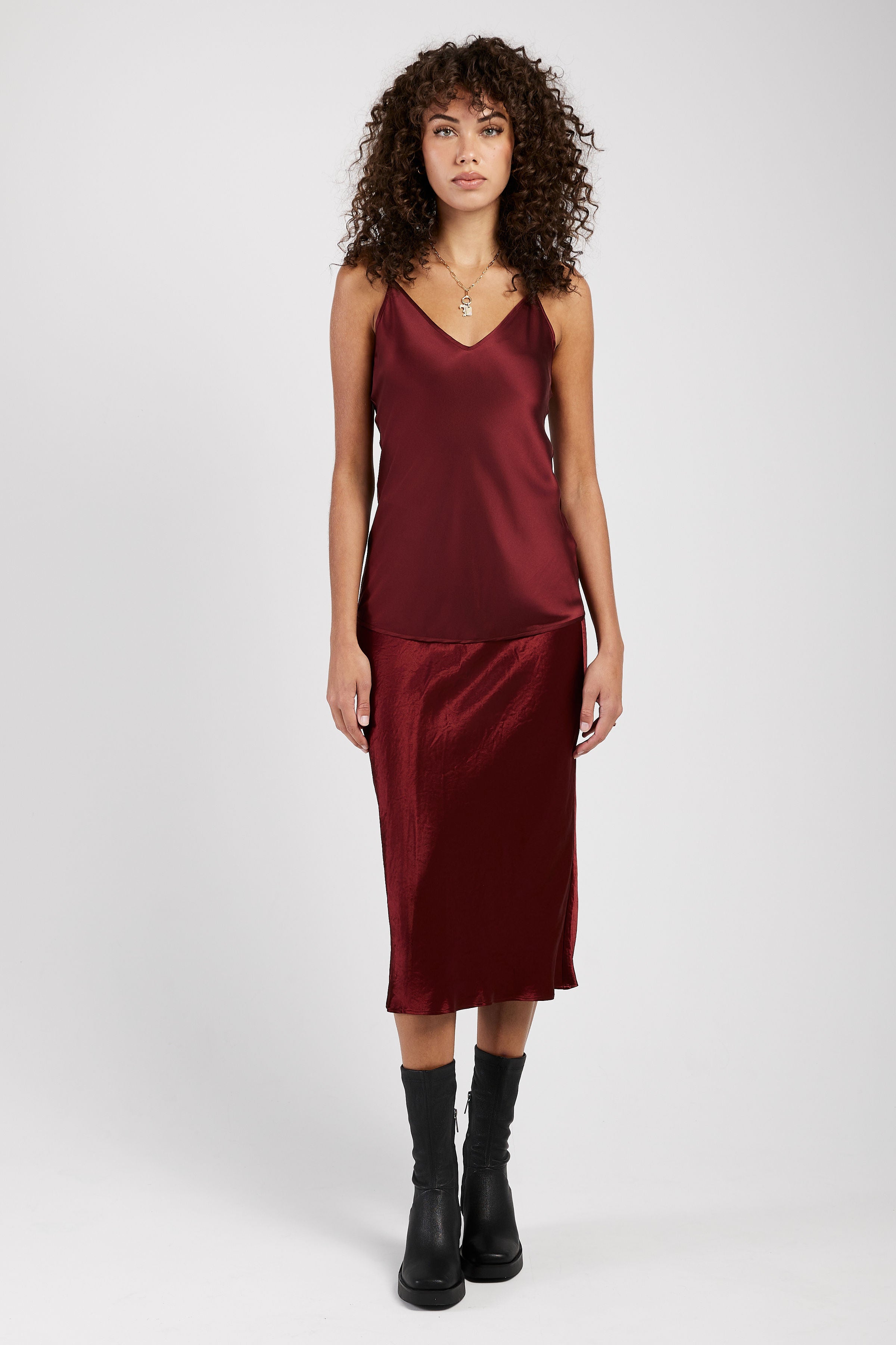 Alessio Skirt in Brick Red