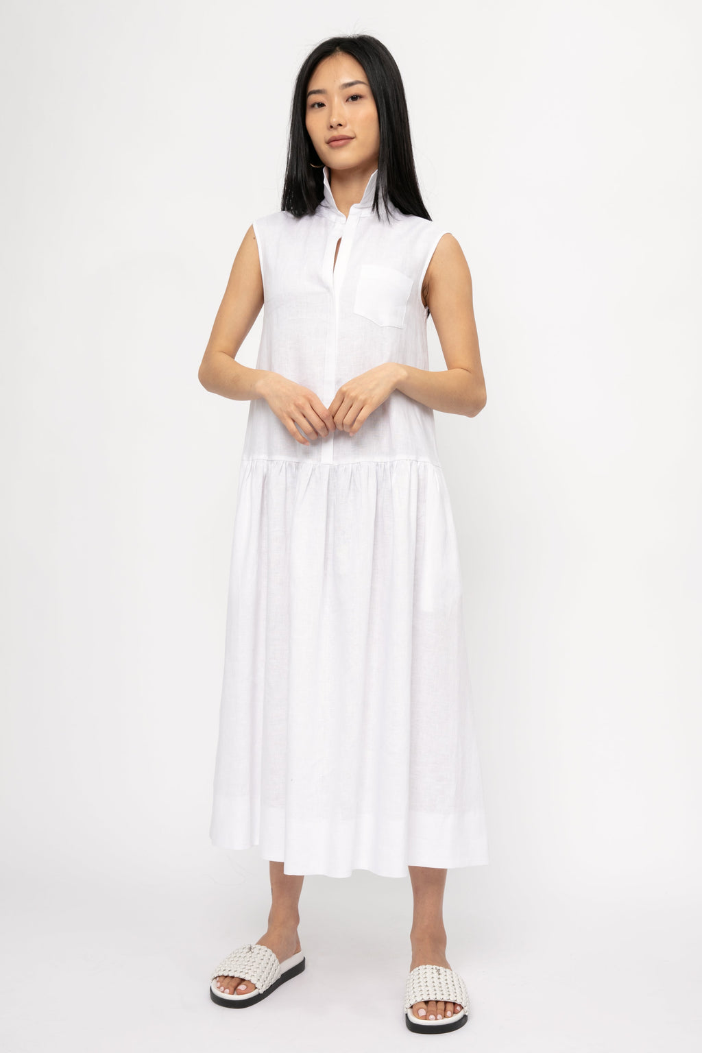 Getto Dress in White