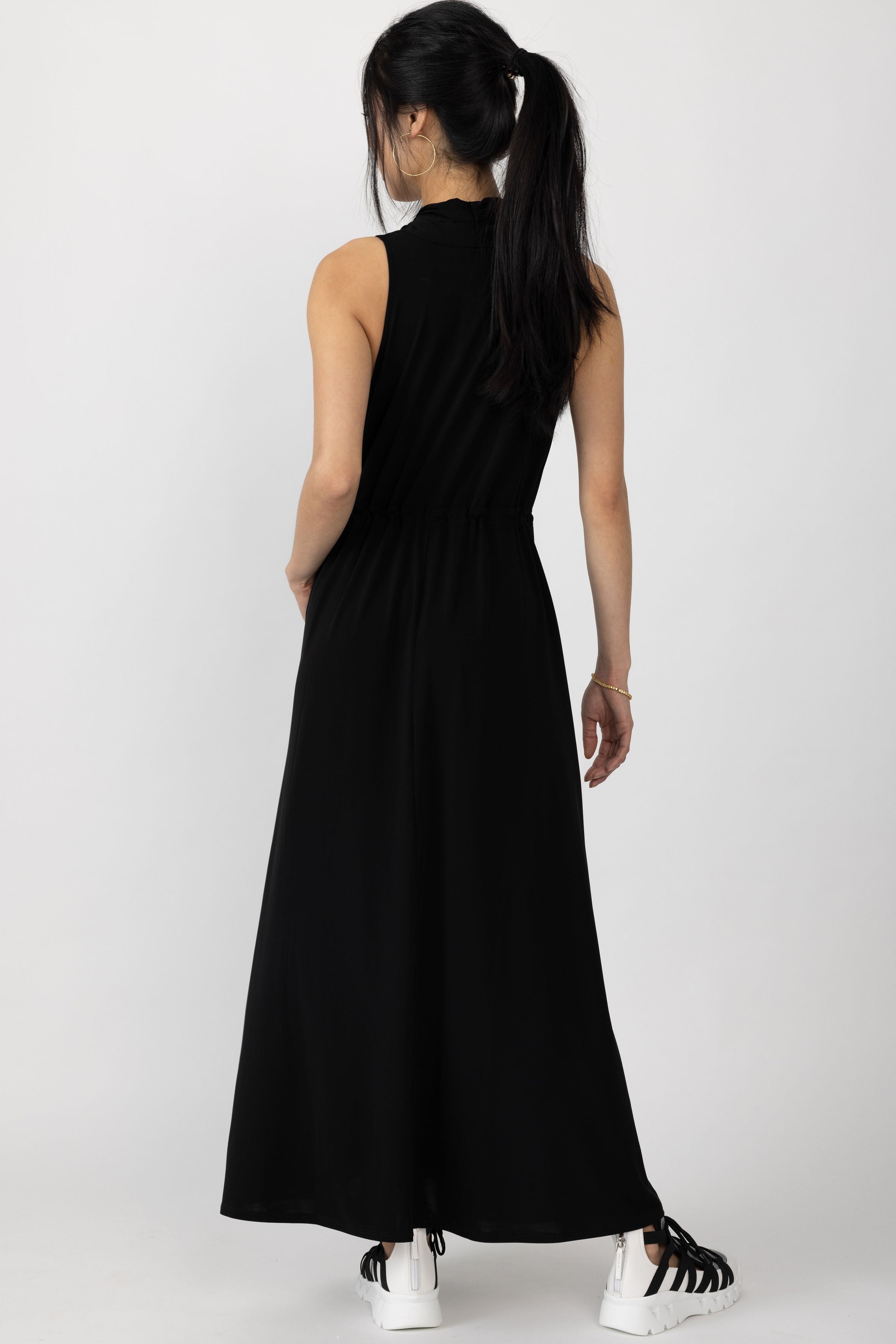 Zitto Knit Jersey Dress in Black