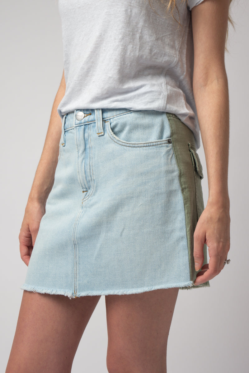 Le Mini Skirt Cargo Mix in Canteburry