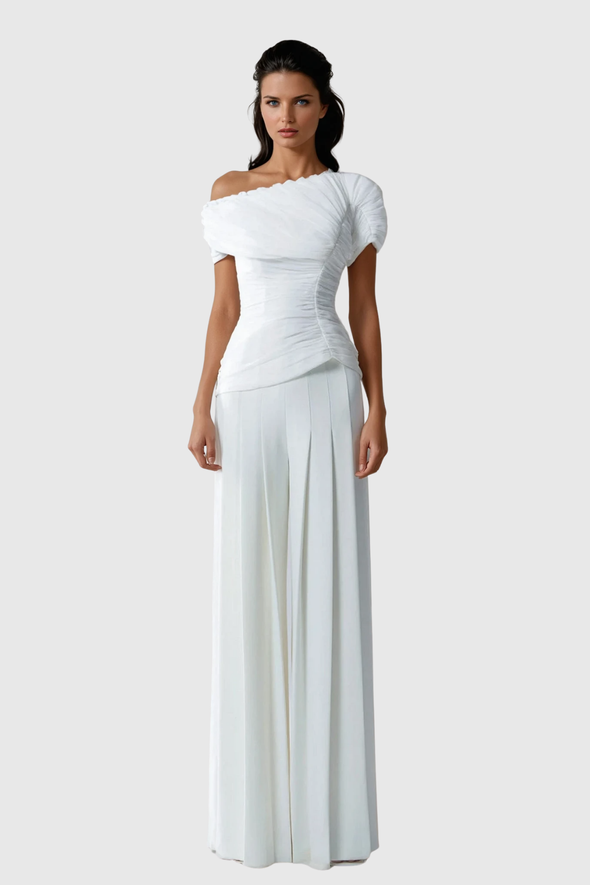 Waldo One Shoulder Pants Set