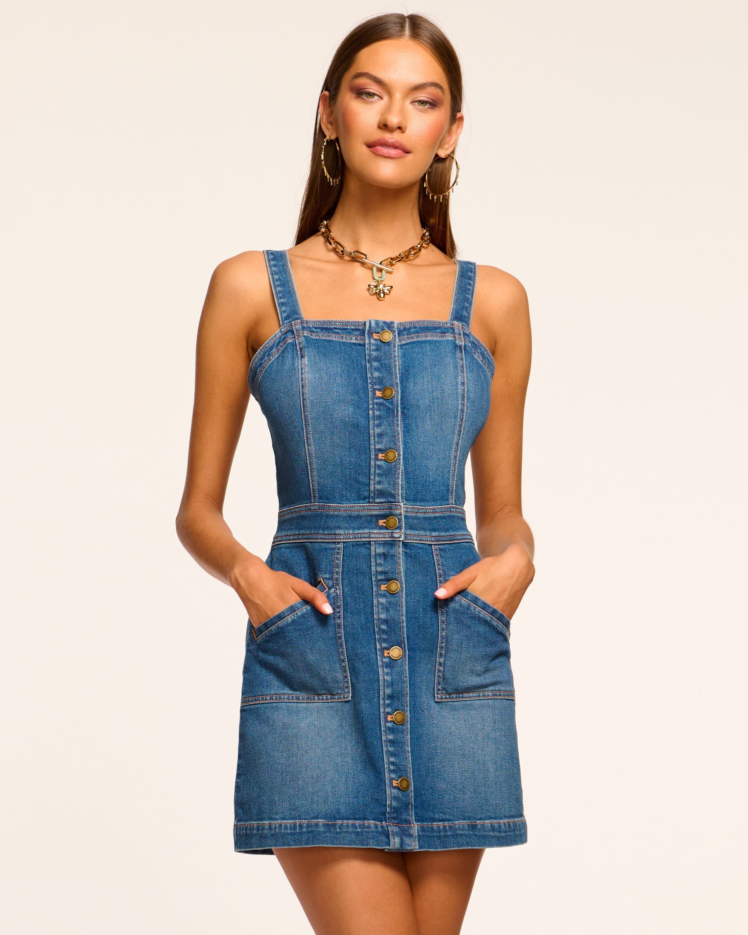 Tammy Sleeveless Denim Mini Dress