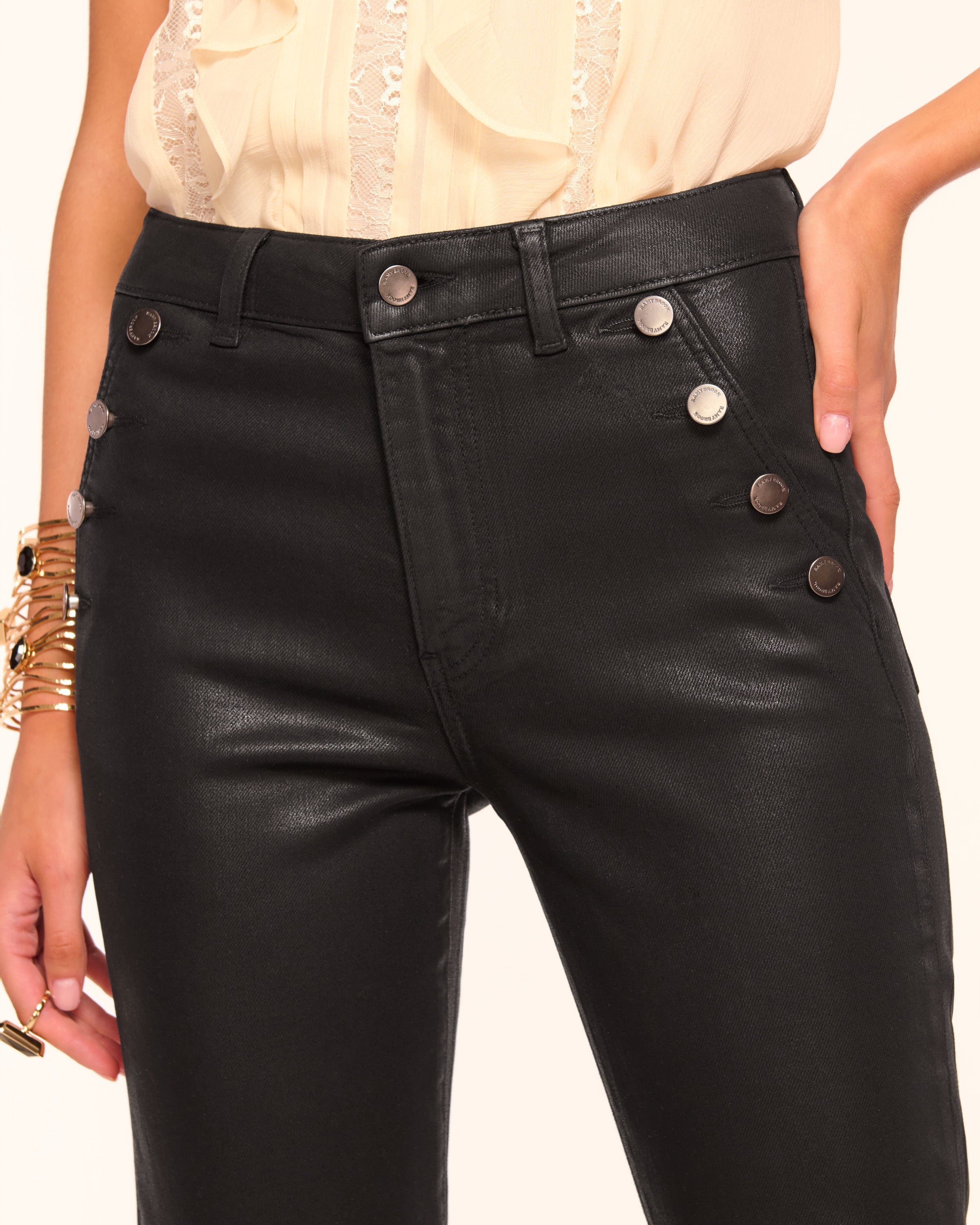 Helena Coated High-Rise Skinny Jean