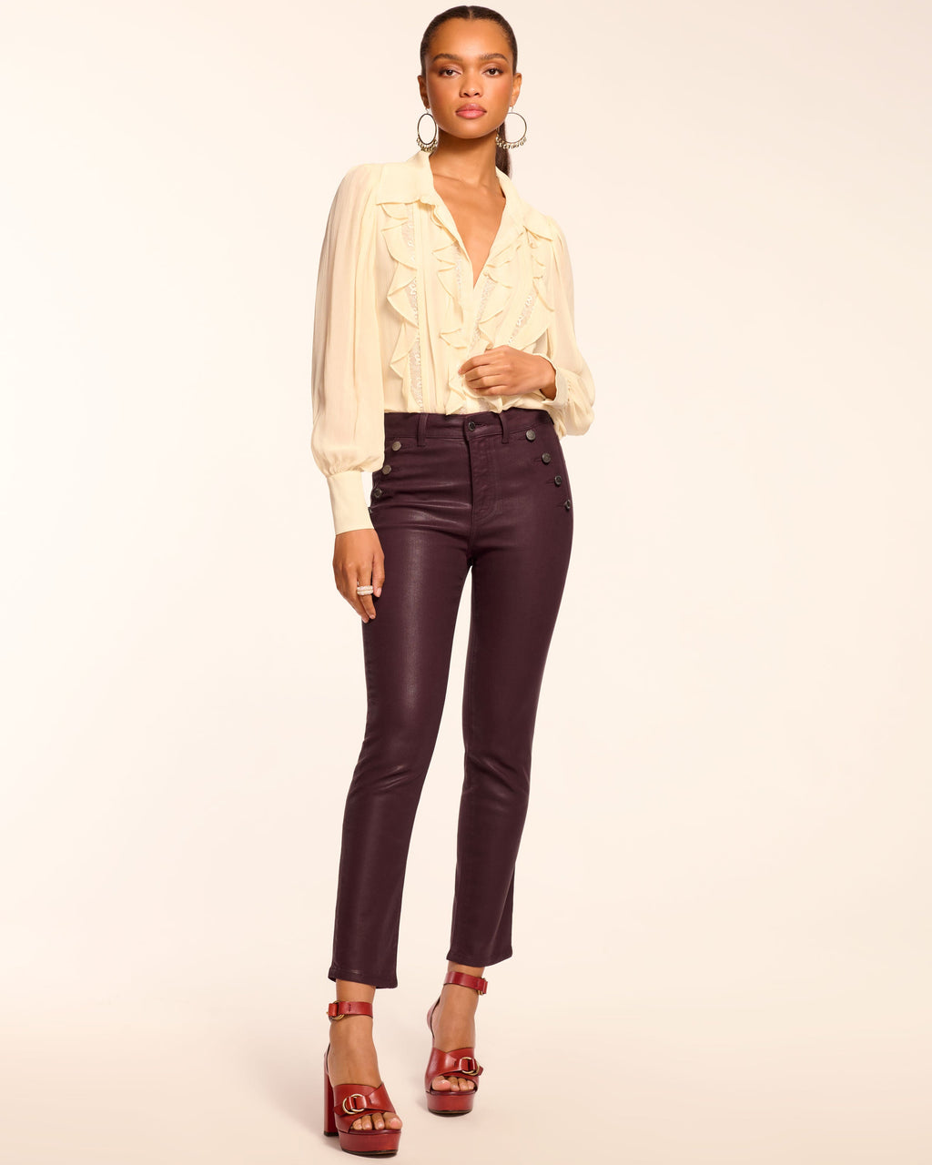 Helena Coated High-Rise Skinny Jean