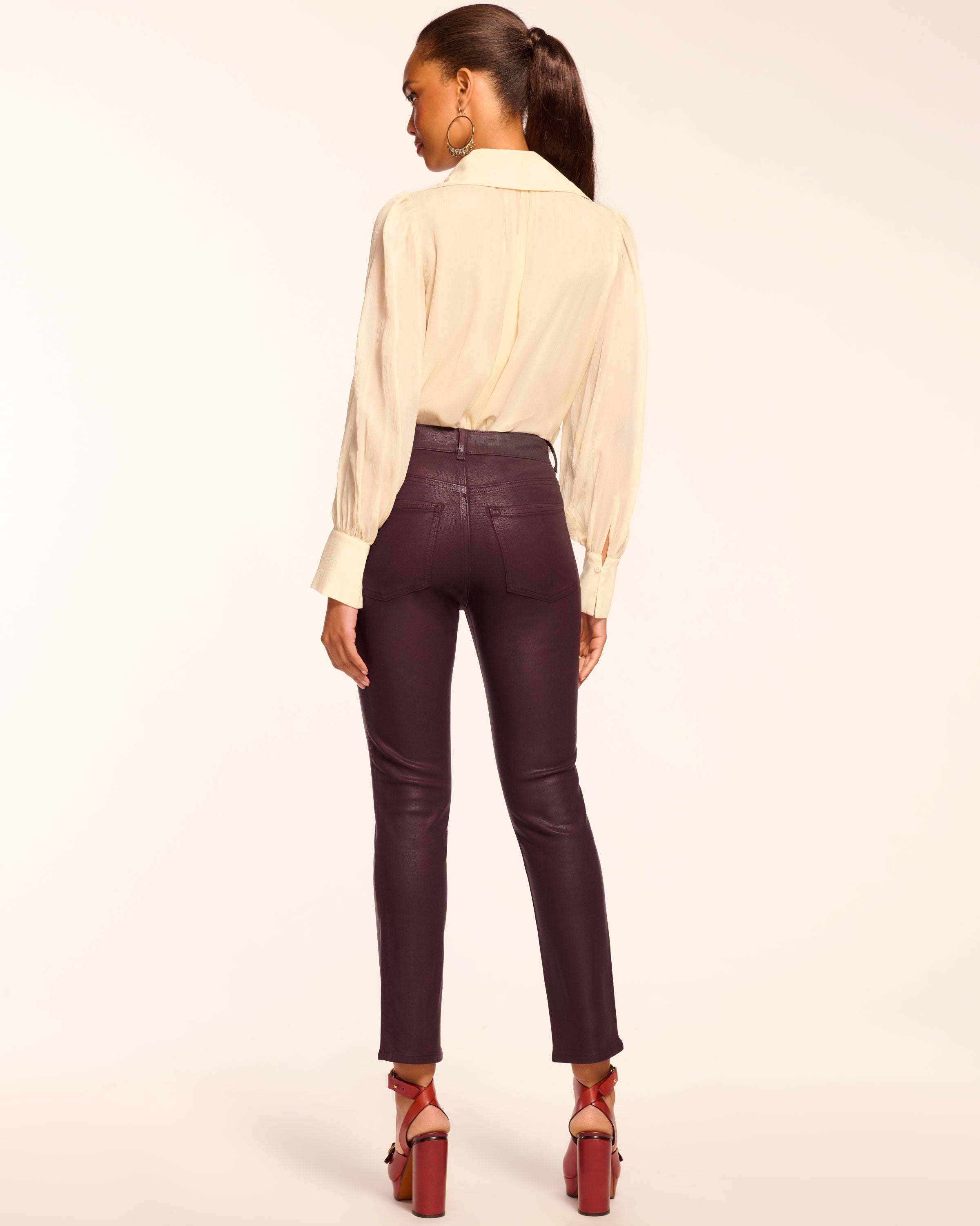 Helena Coated High-Rise Skinny Jean